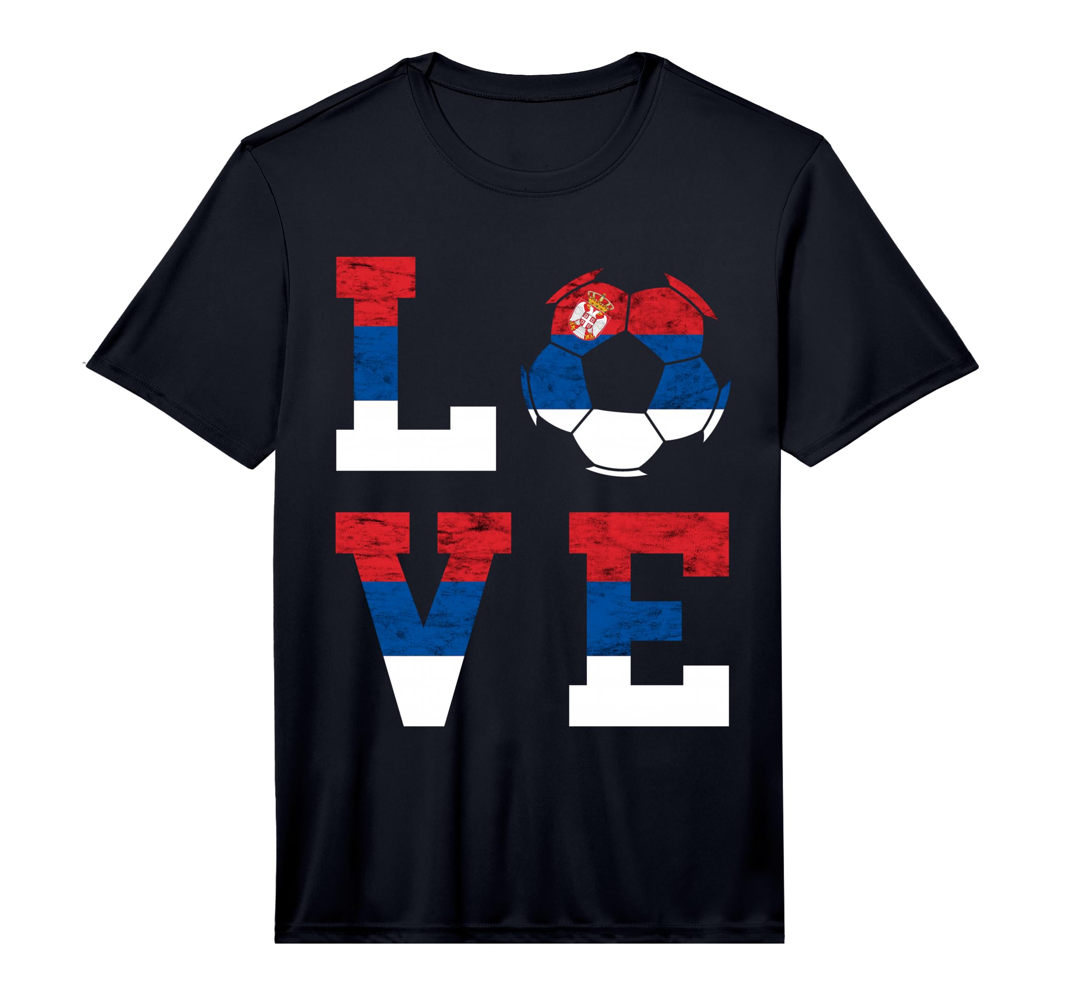 Serbian Soccer Team Love Serbian Flag T-Shirt - Minimalist Print Unisex - T-Shirt, Sweatshirt, Hoodie