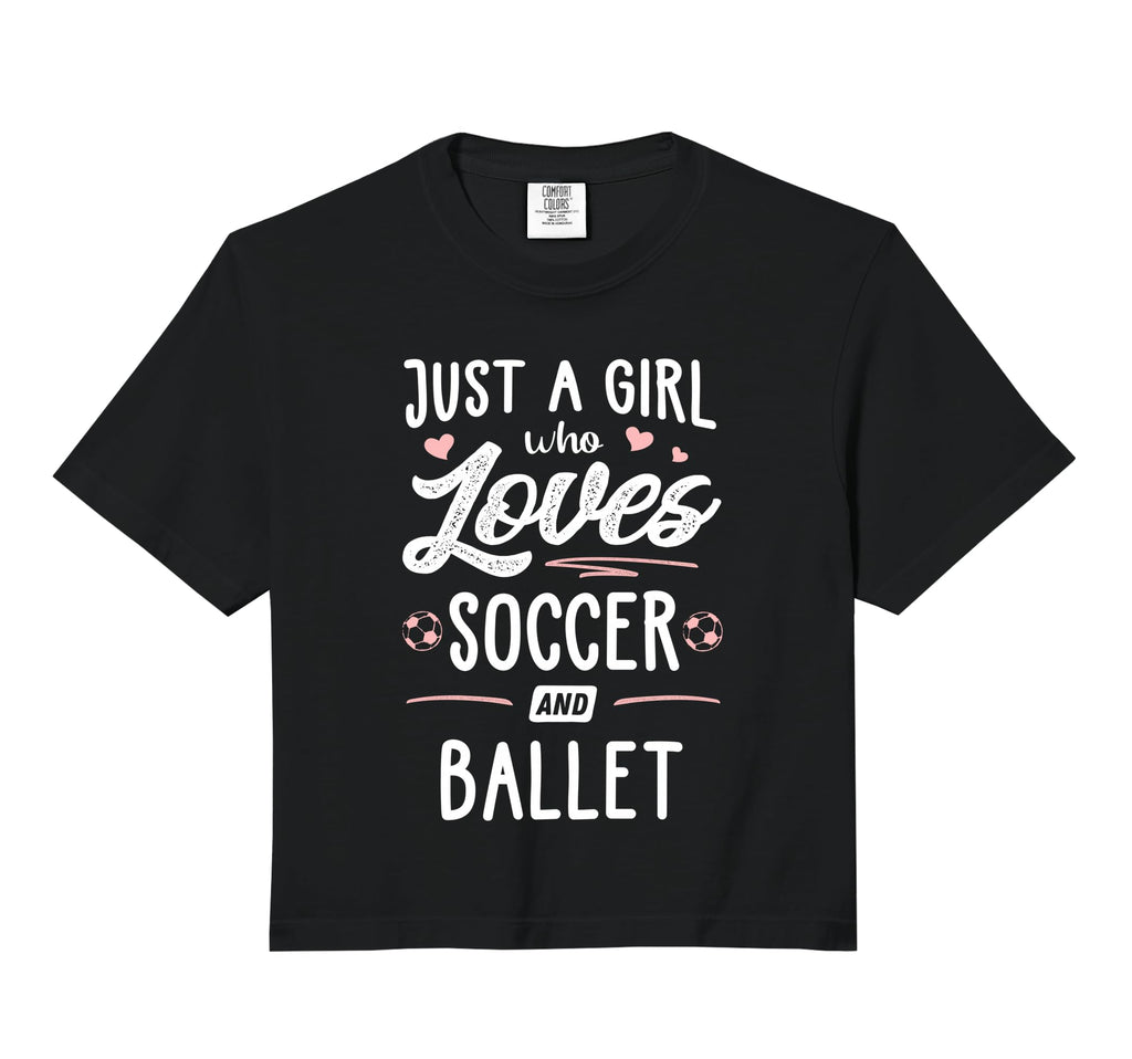 Just Who Loves Soccer And Ballet Gift T-Shirt - Graphic Print Unisex - T-Shirt, Sweatshirt, Hoodie