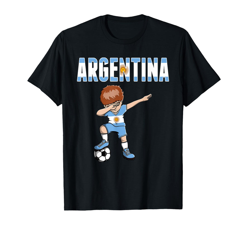 Dabbing Soccer Argentina Soccer Fan T-Shirt - Graphic Print for Adults - T-Shirt, Sweatshirt, Hoodie
