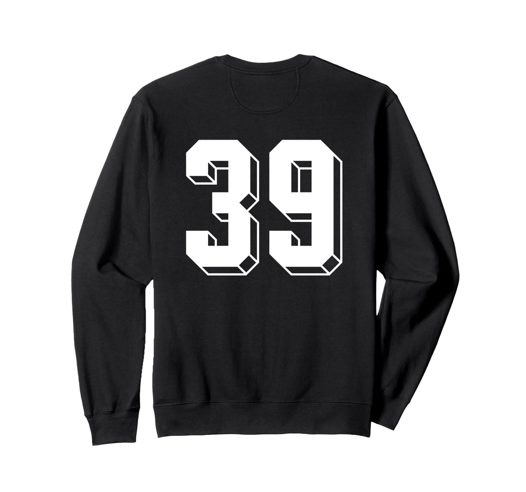 Number 39 Backside 80S 90S Team Jersey Sweatshirt - Unique Graphic Unisex - T-Shirt, Sweatshirt, Hoodie