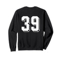 Number 39 Backside 80S 90S Team Jersey Sweatshirt - Unique Graphic Unisex - T-Shirt, Sweatshirt, Hoodie