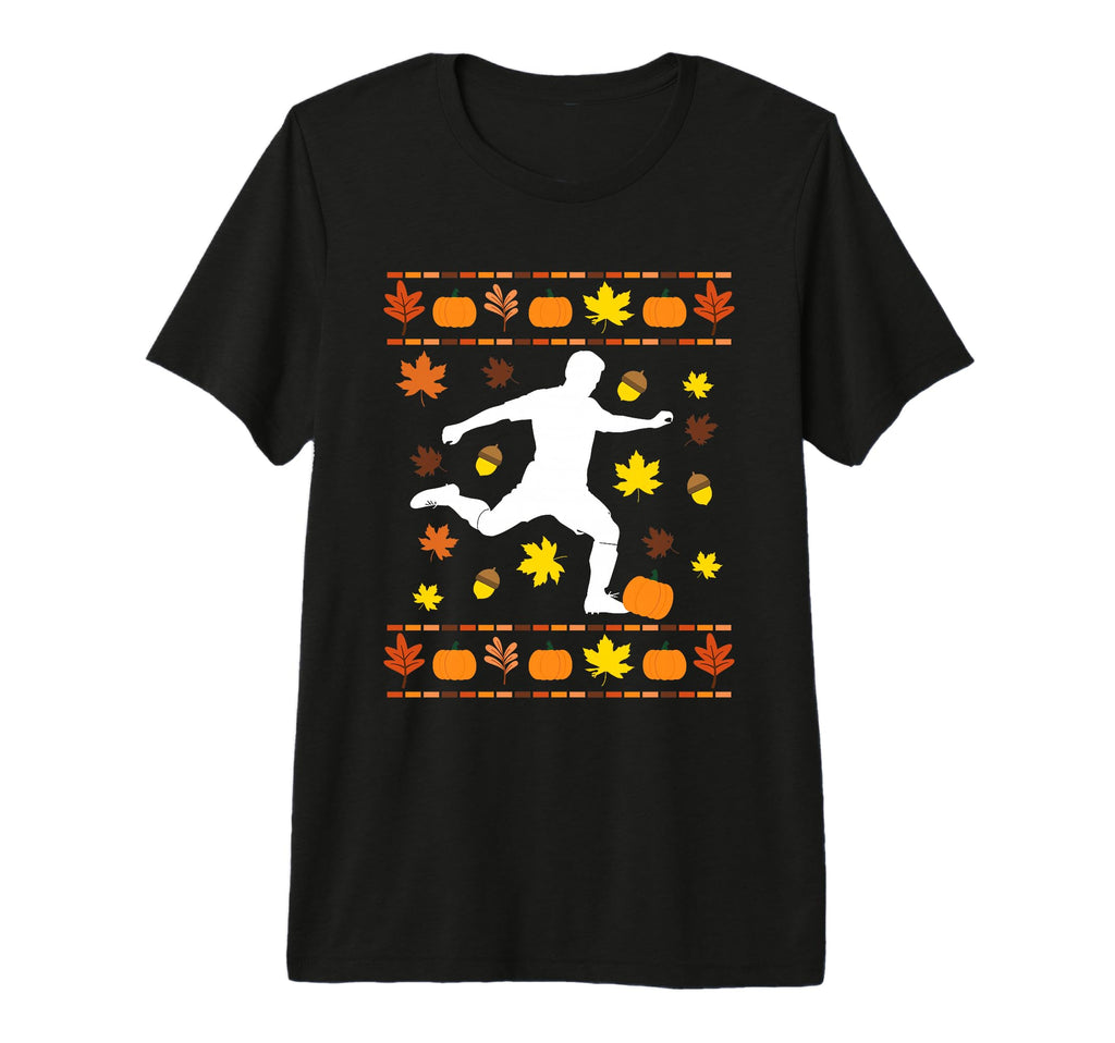 Soccer Player Autumn Fall Season Maple T-Shirt - Unique Graphic Men Women - T-Shirt, Sweatshirt, Hoodie