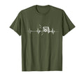 Soccer Heartbeat Sports Lover T-Shirt - Graphic Print Unisex - T-Shirt, Sweatshirt, Hoodie