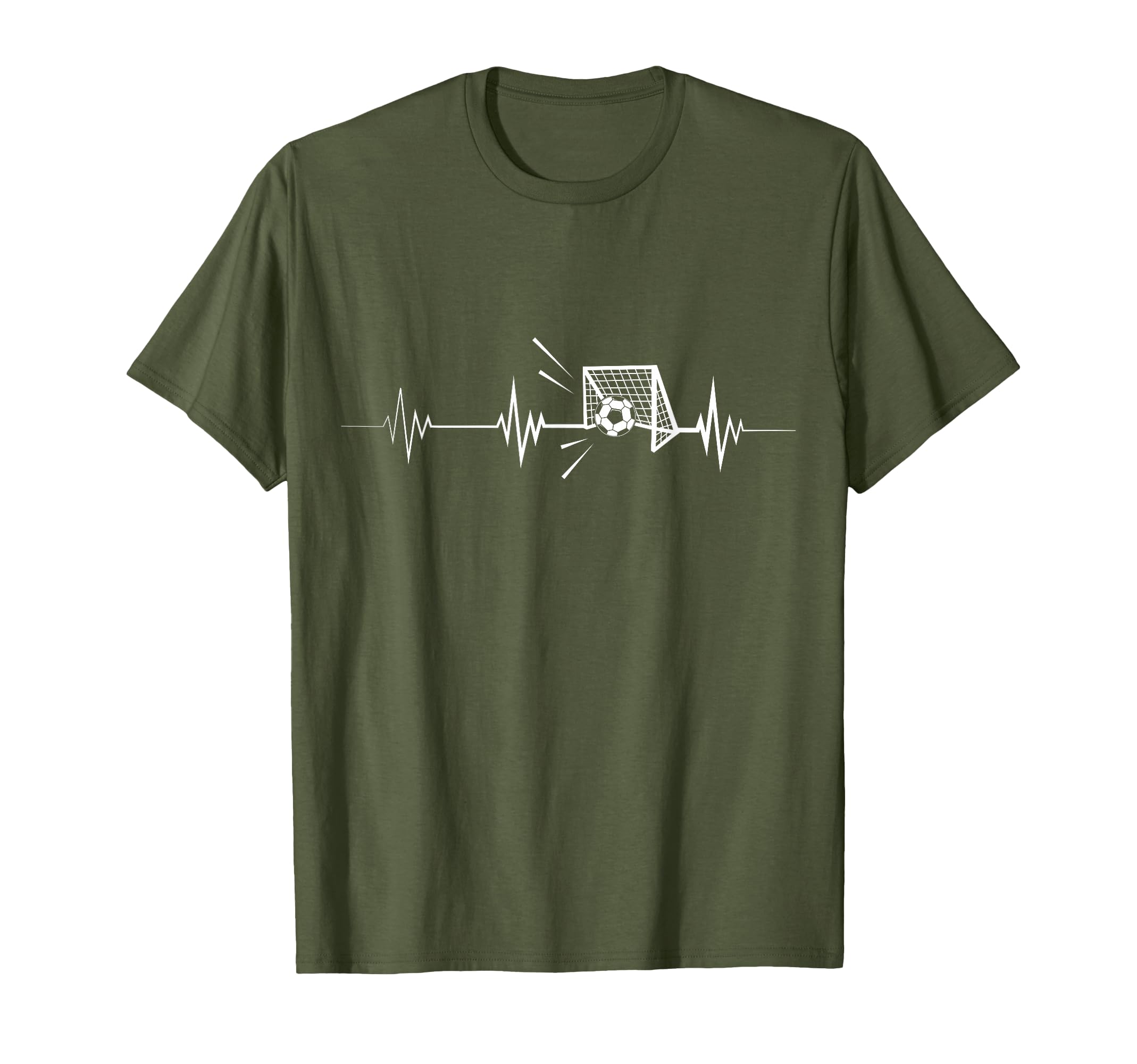 Soccer Heartbeat Sports Lover T-Shirt - Graphic Print Unisex - T-Shirt, Sweatshirt, Hoodie