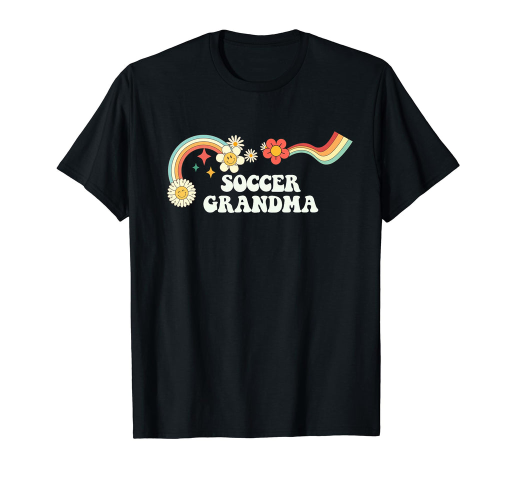 Groovy Funny Soccer Grandma T-Shirt - Aesthetic Graphic Men Women - T-Shirt, Sweatshirt, Hoodie