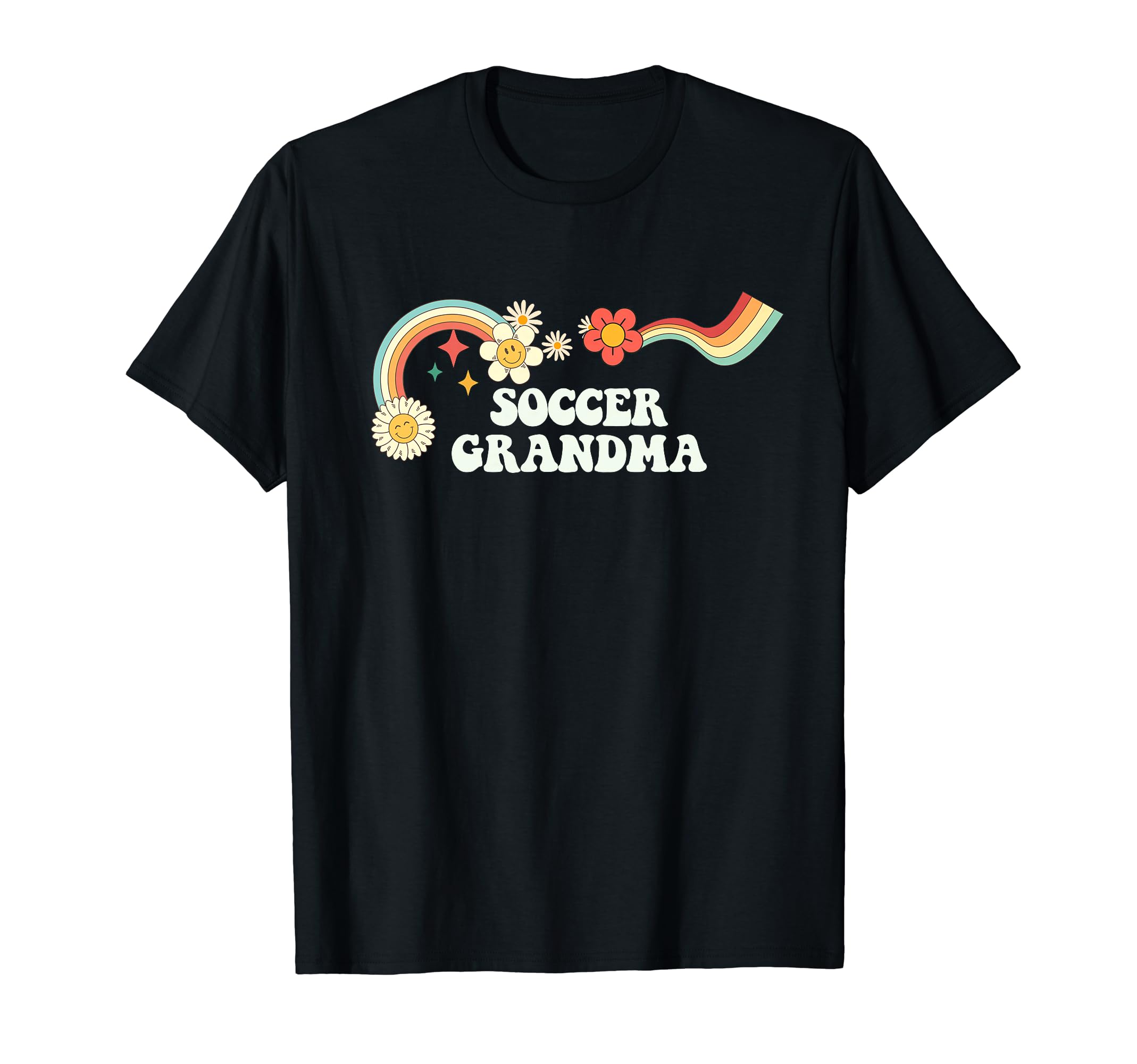 Groovy Funny Soccer Grandma T-Shirt - Aesthetic Graphic Men Women - T-Shirt, Sweatshirt, Hoodie