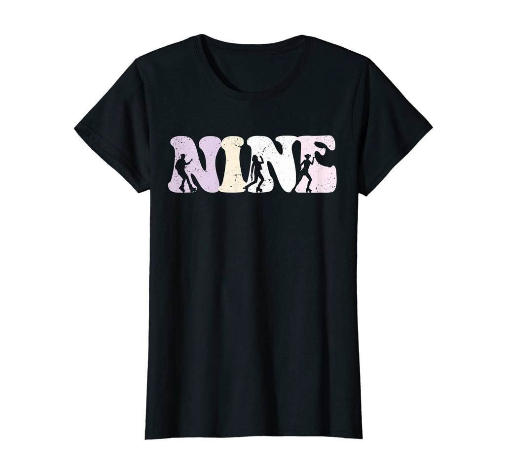 9 Year Old Roller Skating Birthday T-Shirt - Streetwear Style for Adults - T-Shirt, Sweatshirt, Hoodie