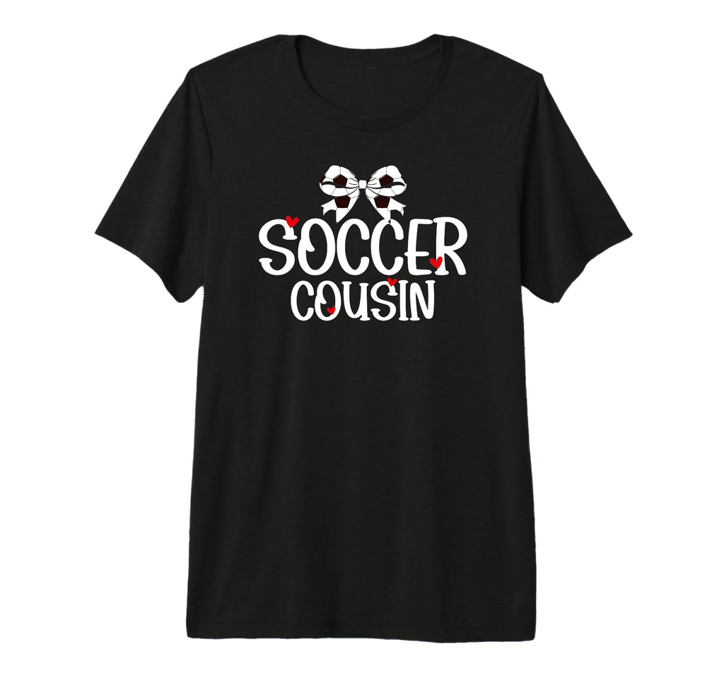 Soccer Cousin Coquette Soccer T-Shirt - Aesthetic Graphic for Adults - T-Shirt, Sweatshirt, Hoodie