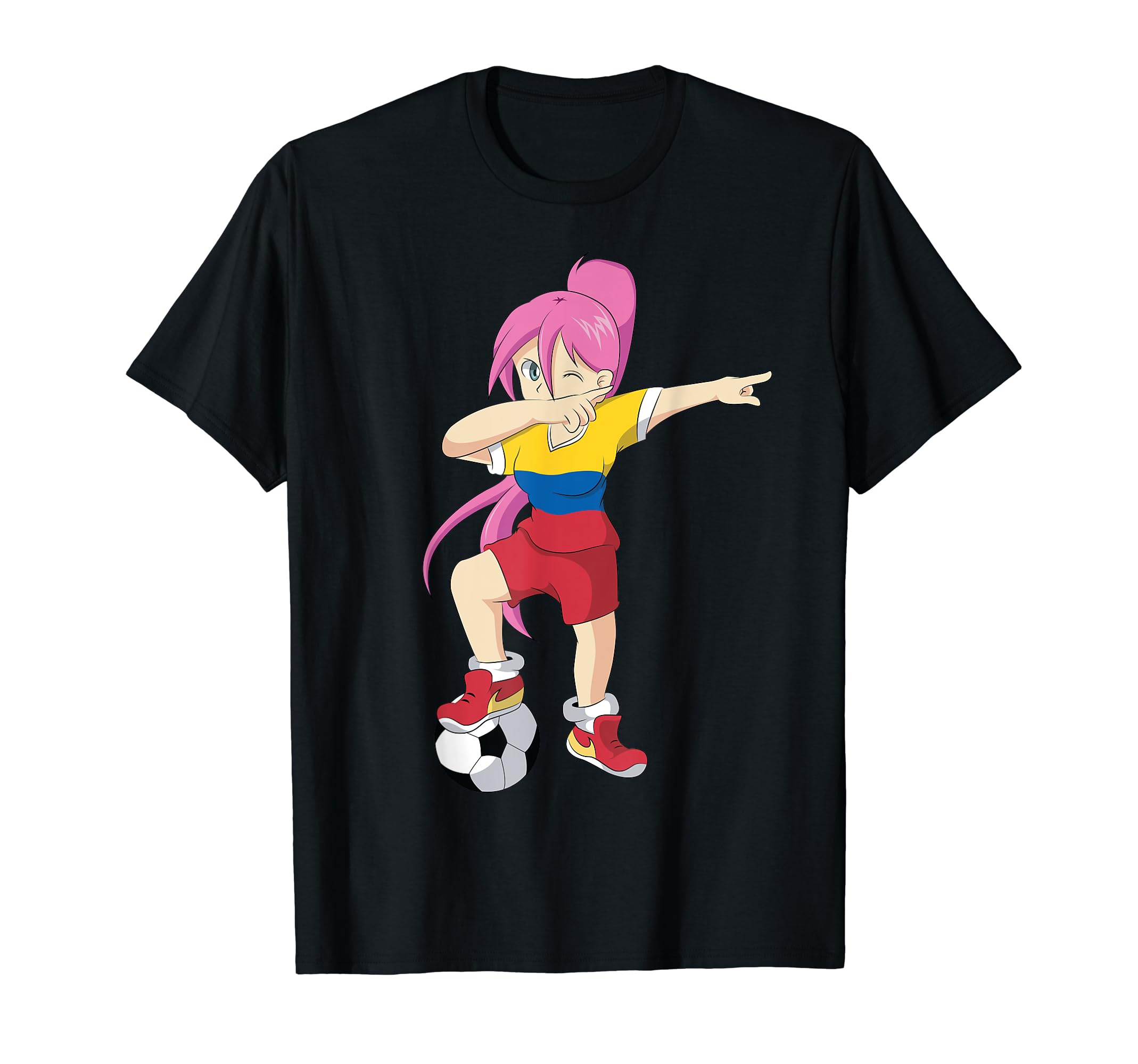 Colombia Soccer Football Dab Dabbing T-Shirt - Fun Novelty Design Unisex - T-Shirt, Sweatshirt, Hoodie