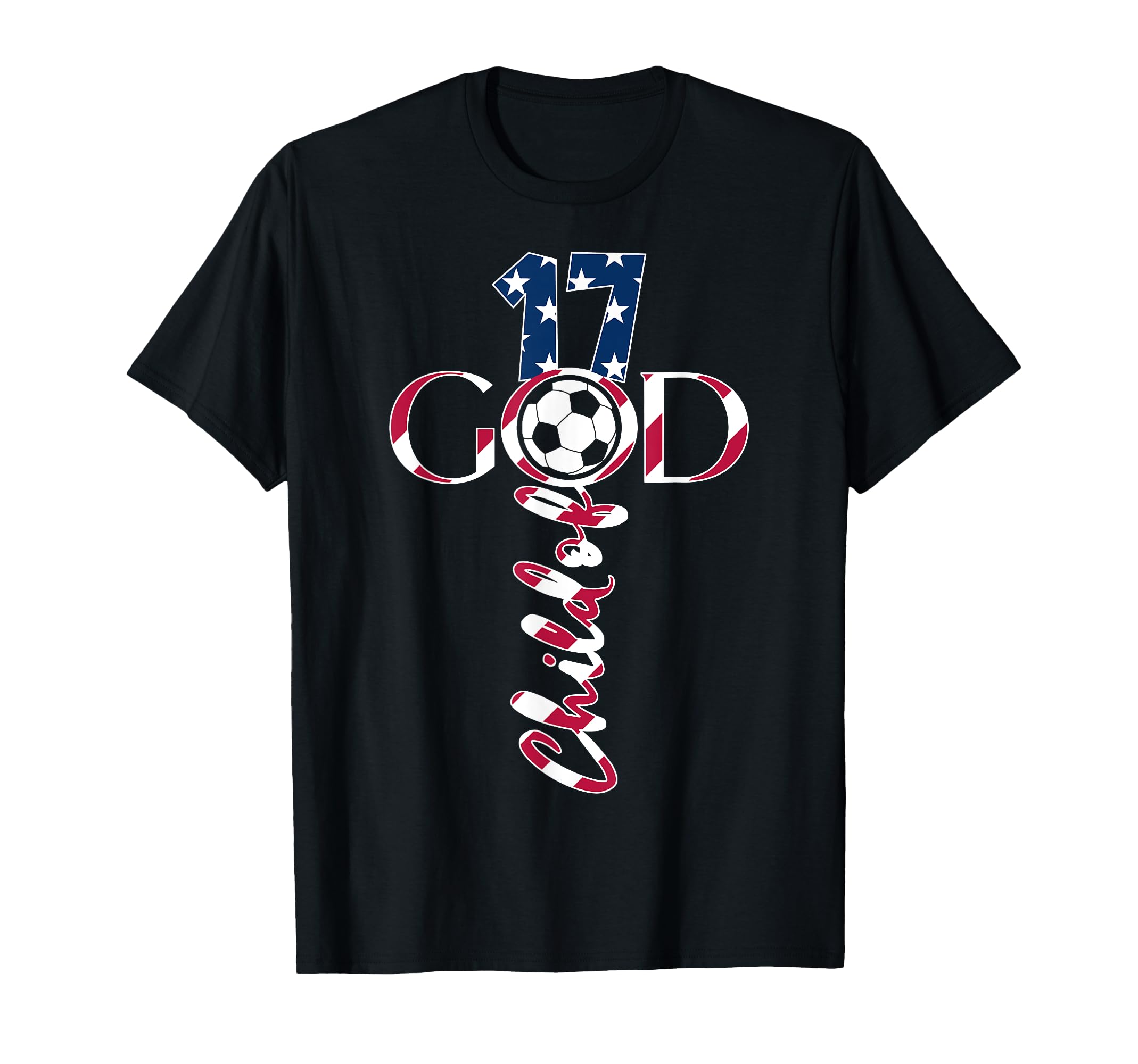 Jesus 17 Years Child God Soccer 17Th T-Shirt - Minimalist Print Men Women - T-Shirt, Sweatshirt, Hoodie