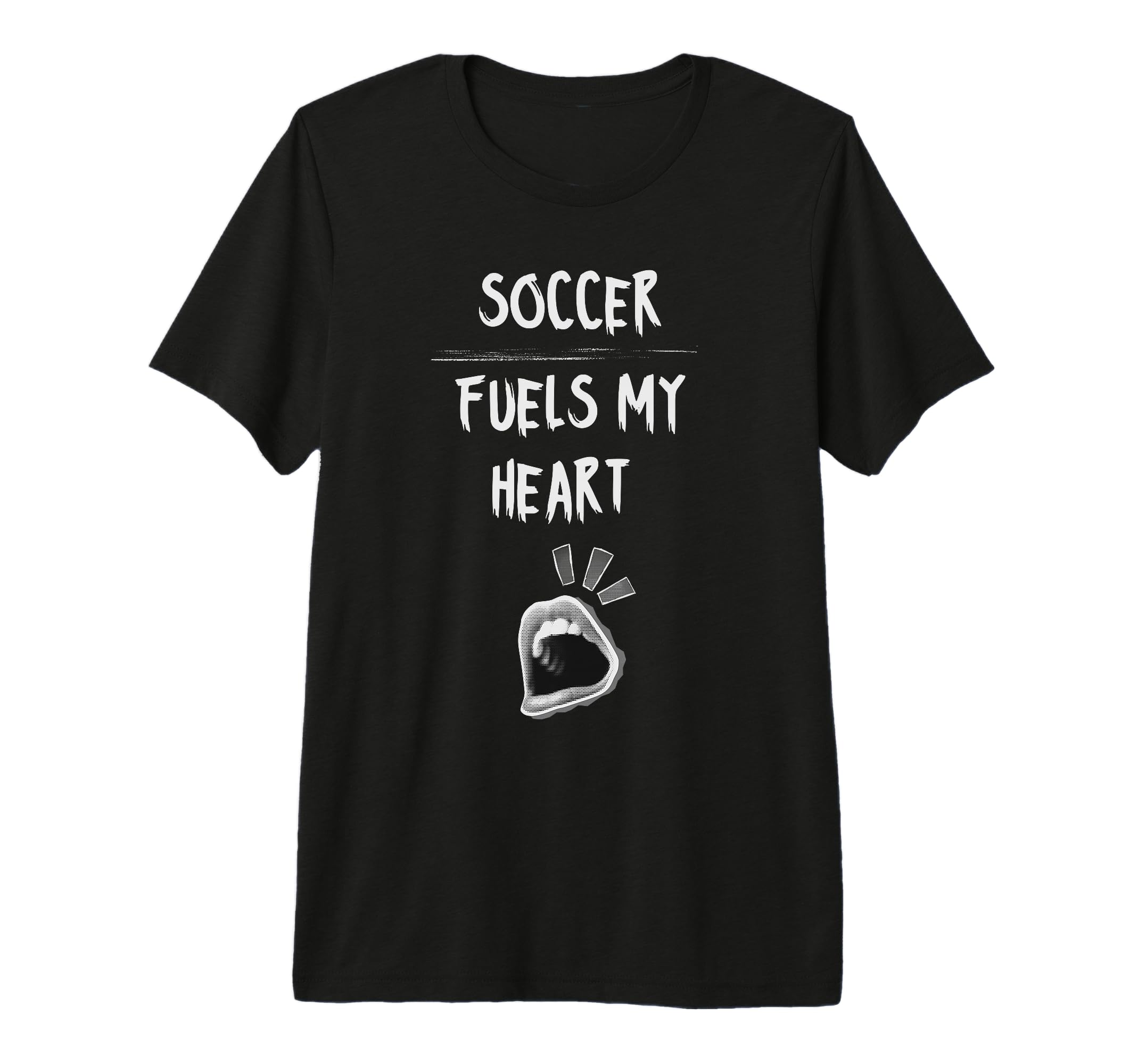 Soccer Fuels My Heart Ball Passion Sport T-Shirt - Trendy Graphic Unisex - T-Shirt, Sweatshirt, Hoodie