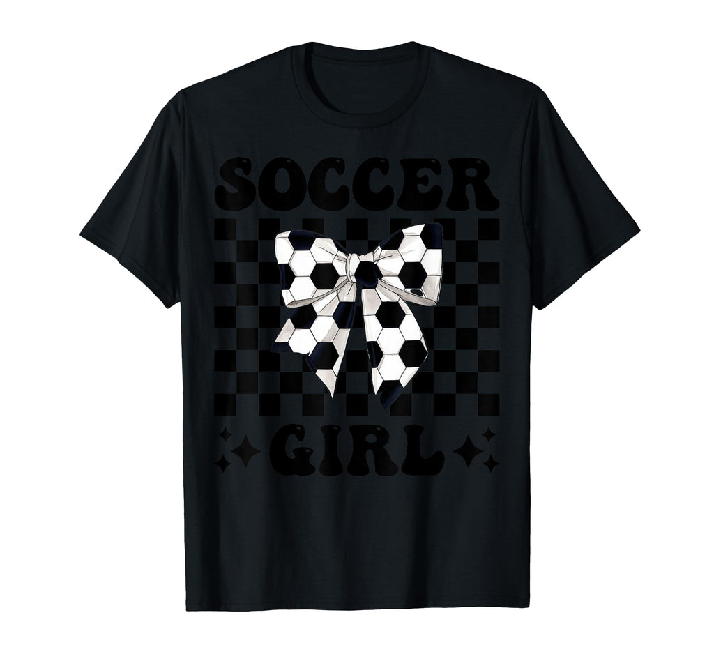 Womens Coquette Bow Soccer Player Gifts T-Shirt - Custom Art Print Unisex - T-Shirt, Sweatshirt, Hoodie