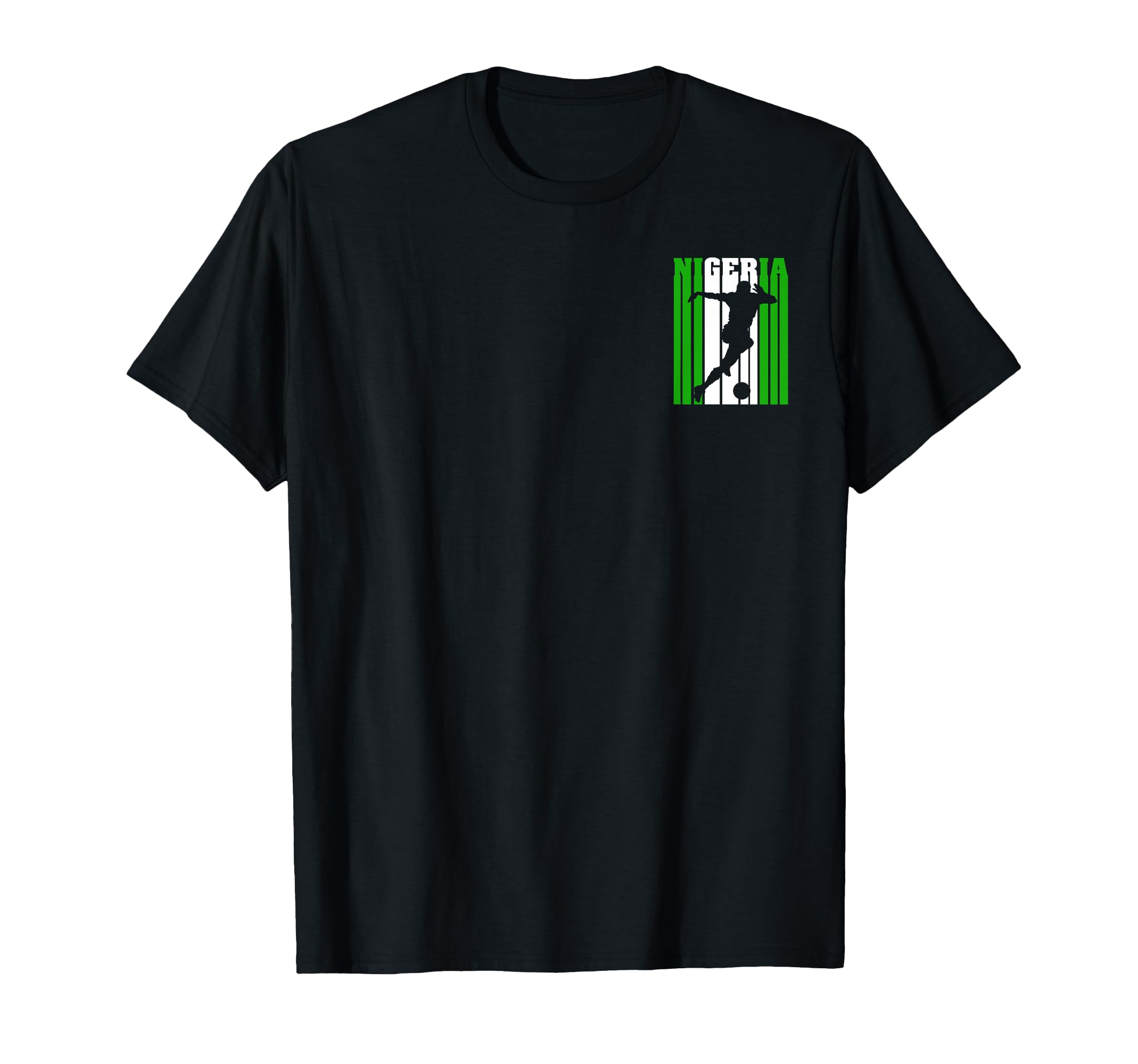 Nigeria Nigerian Flag Soccer T-Shirt - Fun Novelty Design for Adults - T-Shirt, Sweatshirt, Hoodie