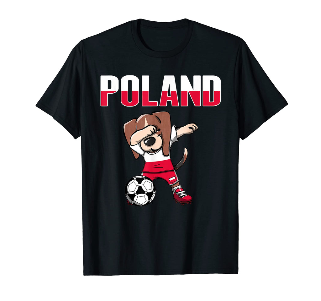 Dabbing Beagle Dog Poland Soccer Fans T-Shirt - Graphic Print Men Women - T-Shirt, Sweatshirt, Hoodie