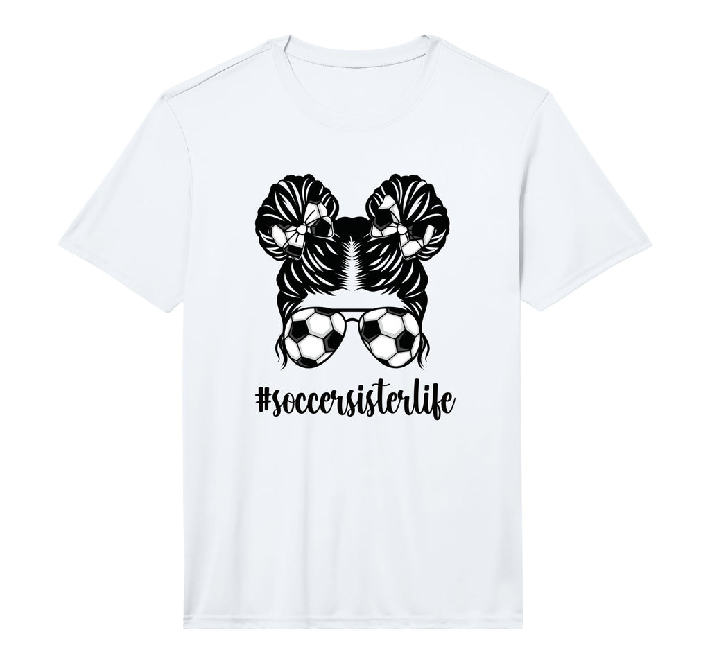Proud Soccer Sister Soccer Player Little T-Shirt - Graphic Print Men Women - T-Shirt, Sweatshirt, Hoodie