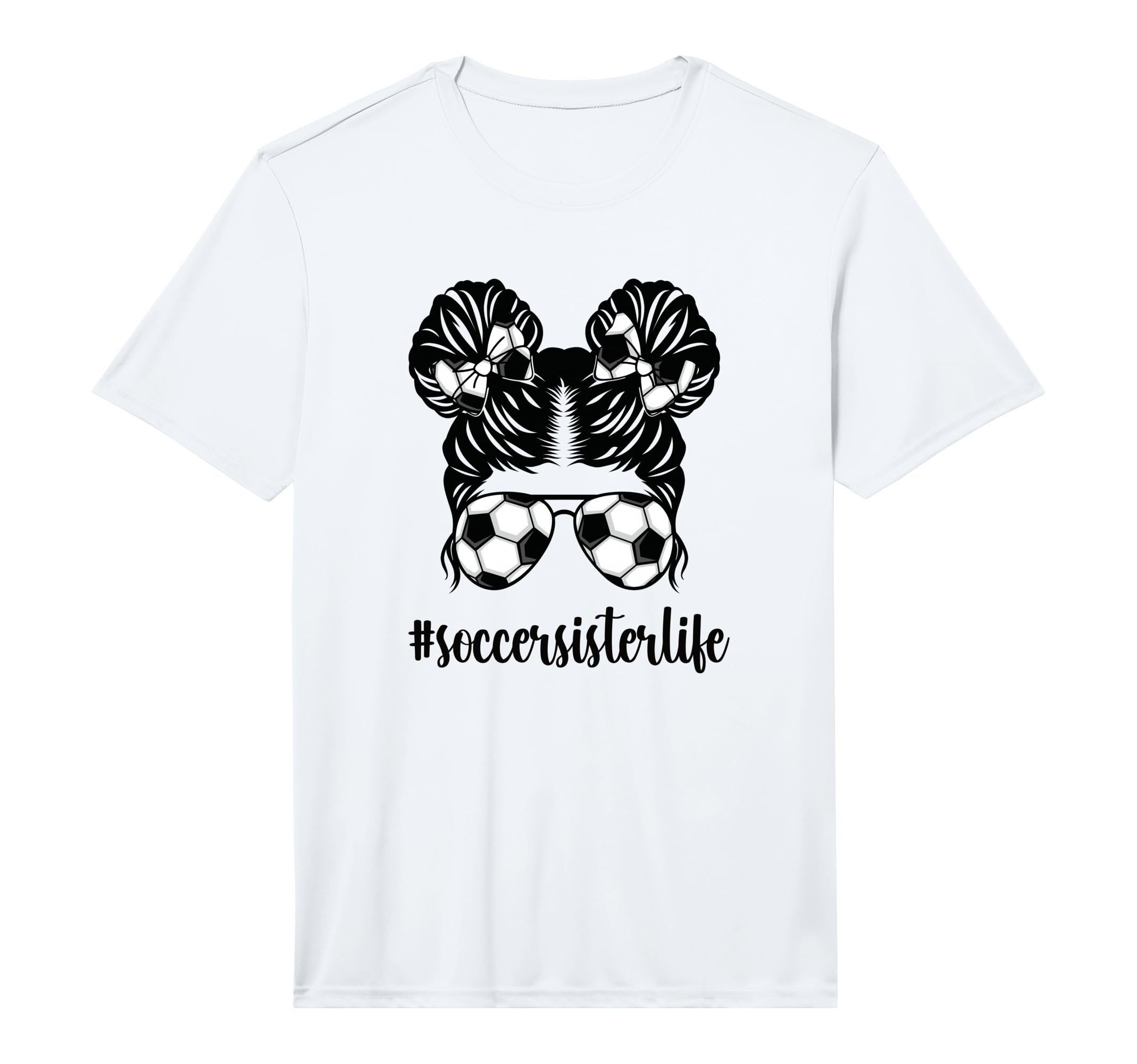 Proud Soccer Sister Soccer Player Little T-Shirt - Graphic Print Men Women - T-Shirt, Sweatshirt, Hoodie