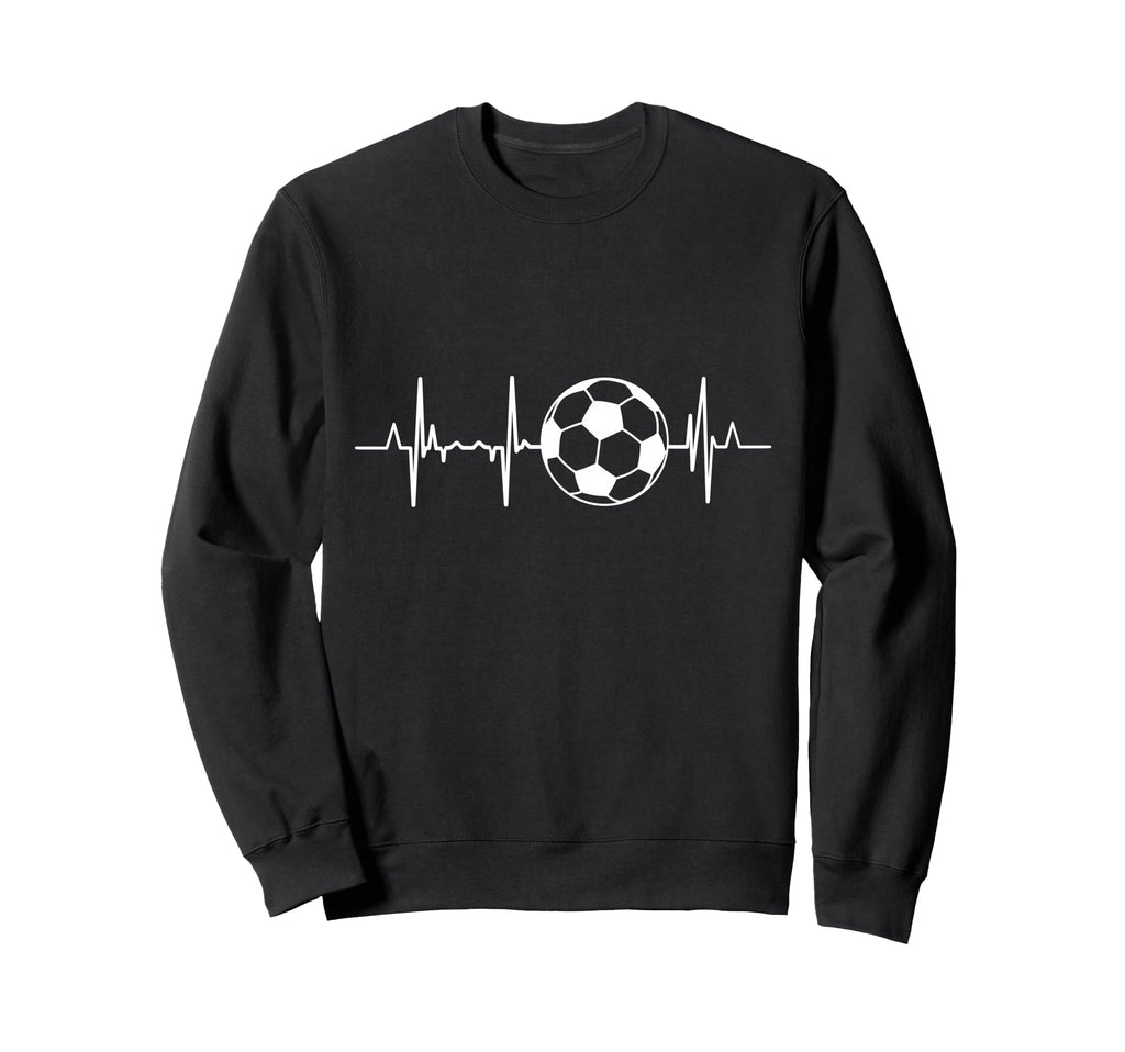 Soccer Heartbeat Sweatshirt - Custom Art Print Men Women - T-Shirt, Sweatshirt, Hoodie