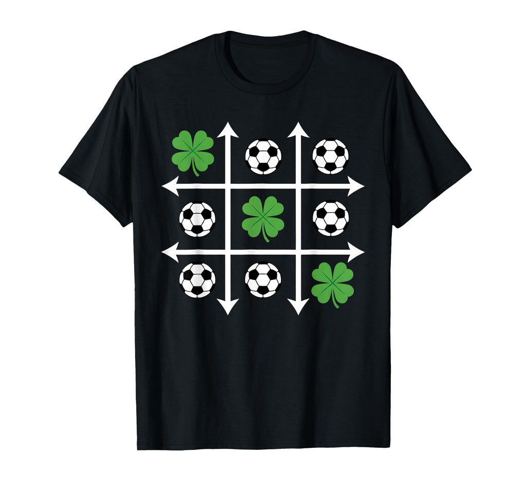 St Patricks Day Tic Tac Toe Soccer T-Shirt - Trendy Graphic for Adults - T-Shirt, Sweatshirt, Hoodie