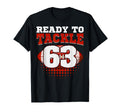 Football 63Rd Birthday Player Tackle Team T-Shirt - Unique Graphic Unisex - T-Shirt, Sweatshirt, Hoodie