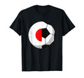 Half Japan Flag Half Football Soccer T-Shirt - Streetwear Style Men Women - T-Shirt, Sweatshirt, Hoodie