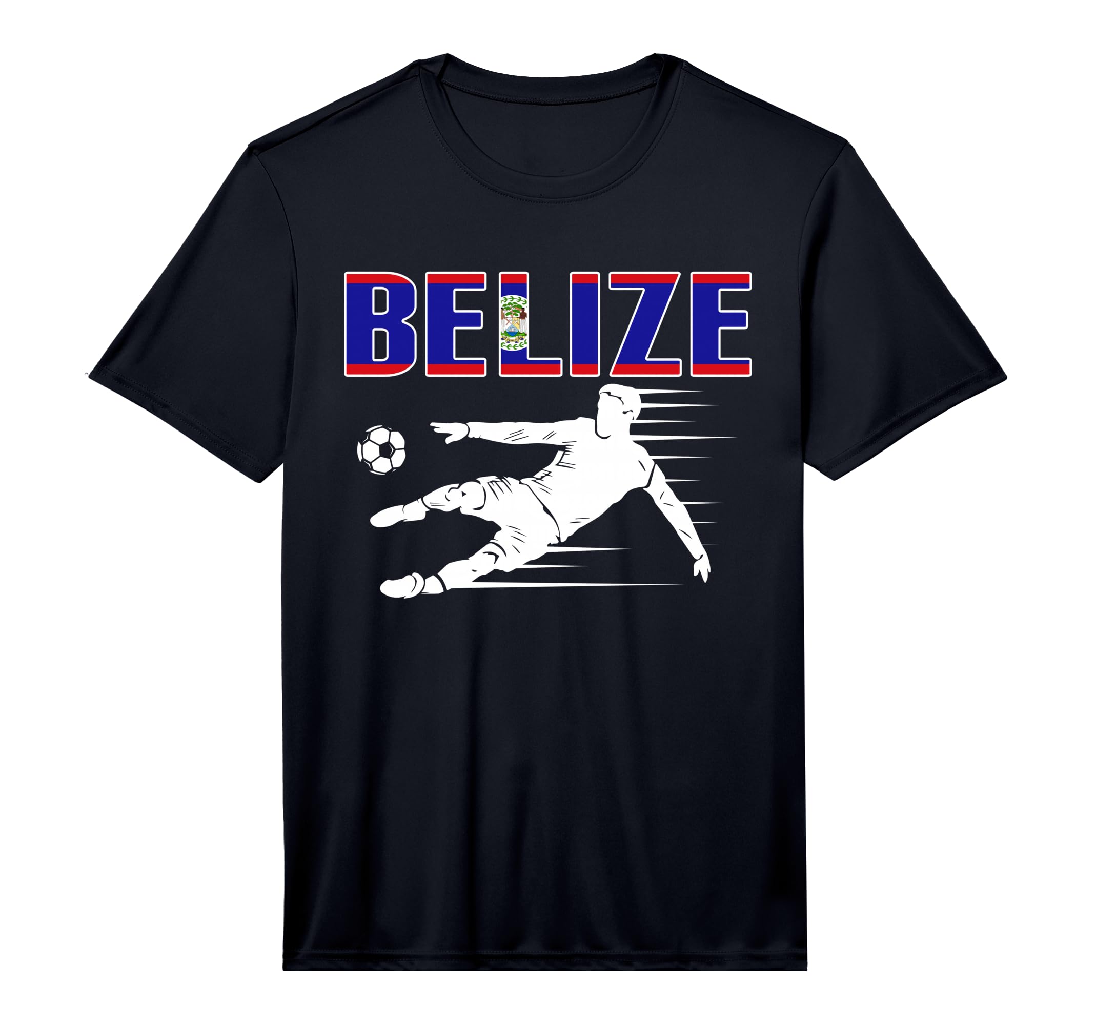 Belize Soccer Fans Jersey Proud T-Shirt - Trendy Graphic for Adults - T-Shirt, Sweatshirt, Hoodie