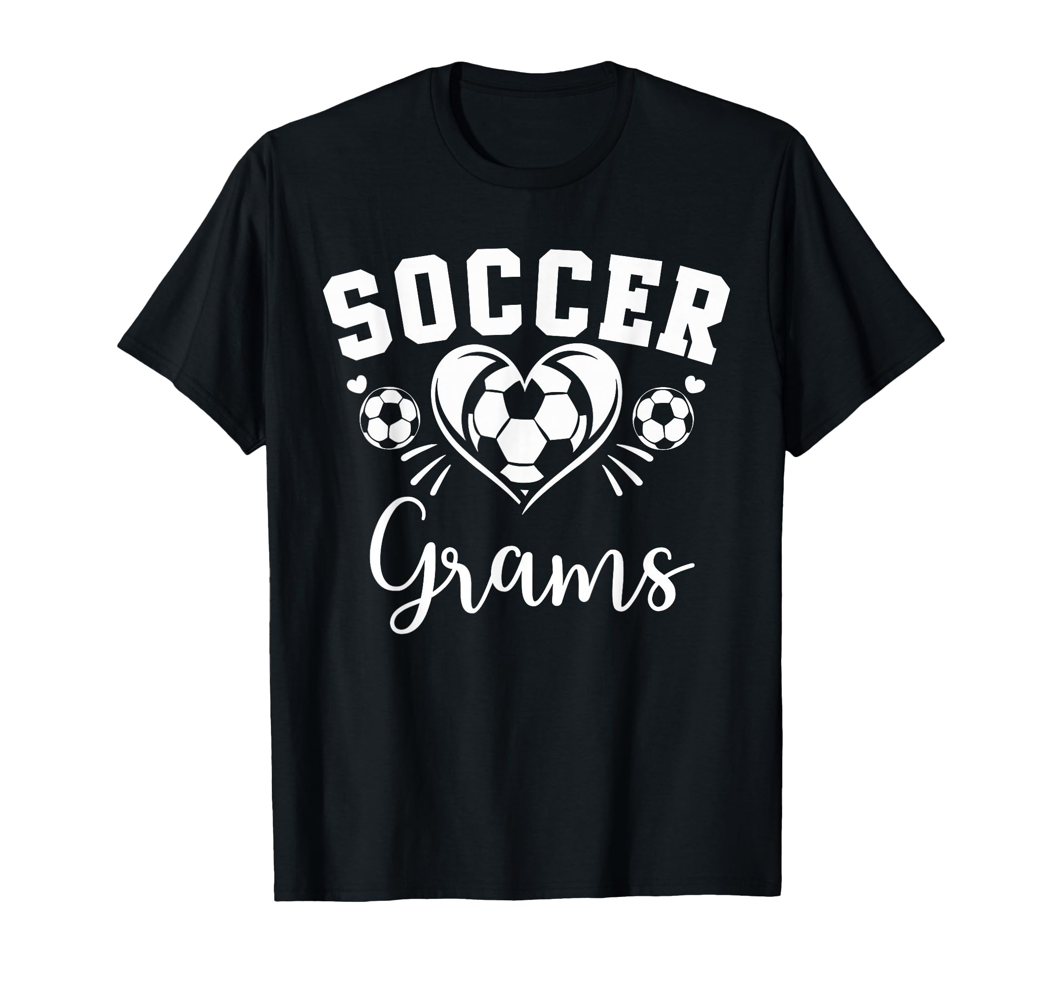 Soccer Grams Soccer Heart T-Shirt - Novelty Apparel for Adults - T-Shirt, Sweatshirt, Hoodie