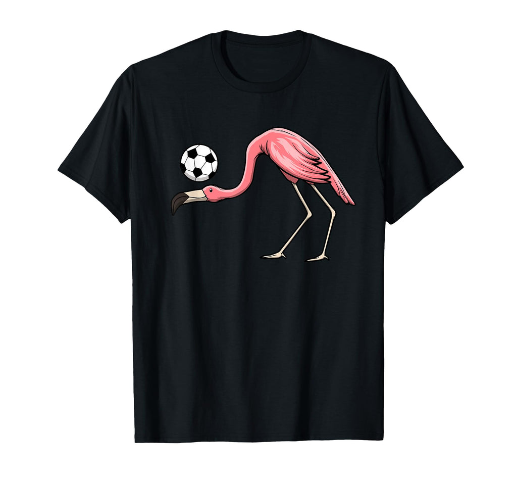 Flamingo Soccer Player Hobby Sports T-Shirt - Casual Everyday Wear Unisex - T-Shirt, Sweatshirt, Hoodie