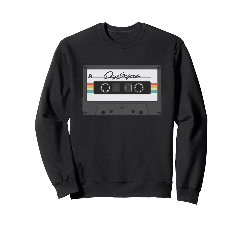 Old School Mix Cassette Tape Sweatshirt - Aesthetic Graphic for Adults - T-Shirt, Sweatshirt, Hoodie
