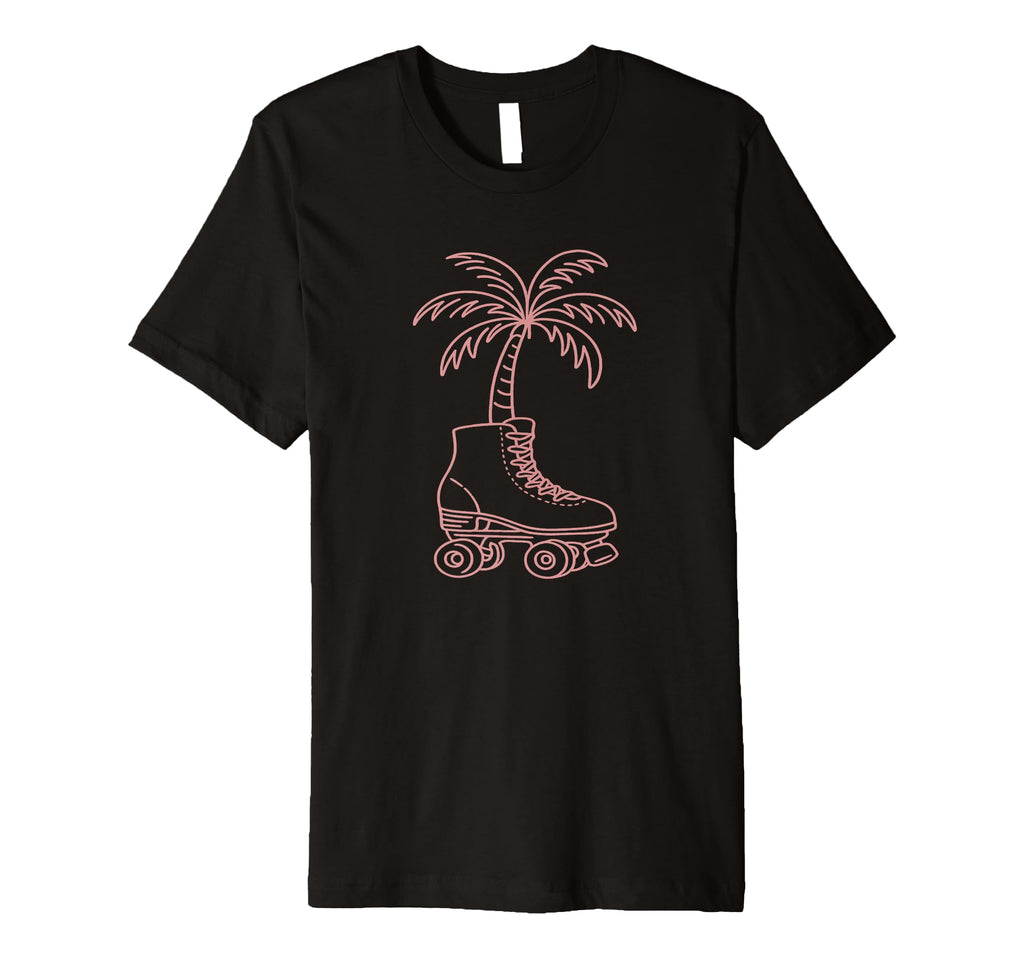 Palm Tree Roller Skate 70S 80S T-Shirt - Casual Everyday Wear Unisex - T-Shirt, Sweatshirt, Hoodie