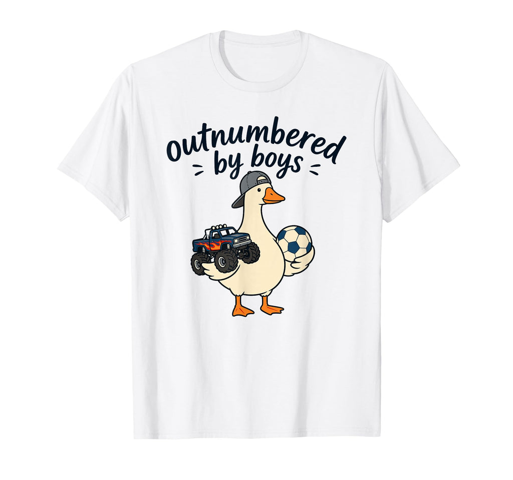 Funny Mom Silly Goose Outnumbered T-Shirt - Trendy Graphic Men Women - T-Shirt, Sweatshirt, Hoodie
