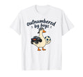 Funny Mom Silly Goose Outnumbered T-Shirt - Trendy Graphic Men Women - T-Shirt, Sweatshirt, Hoodie