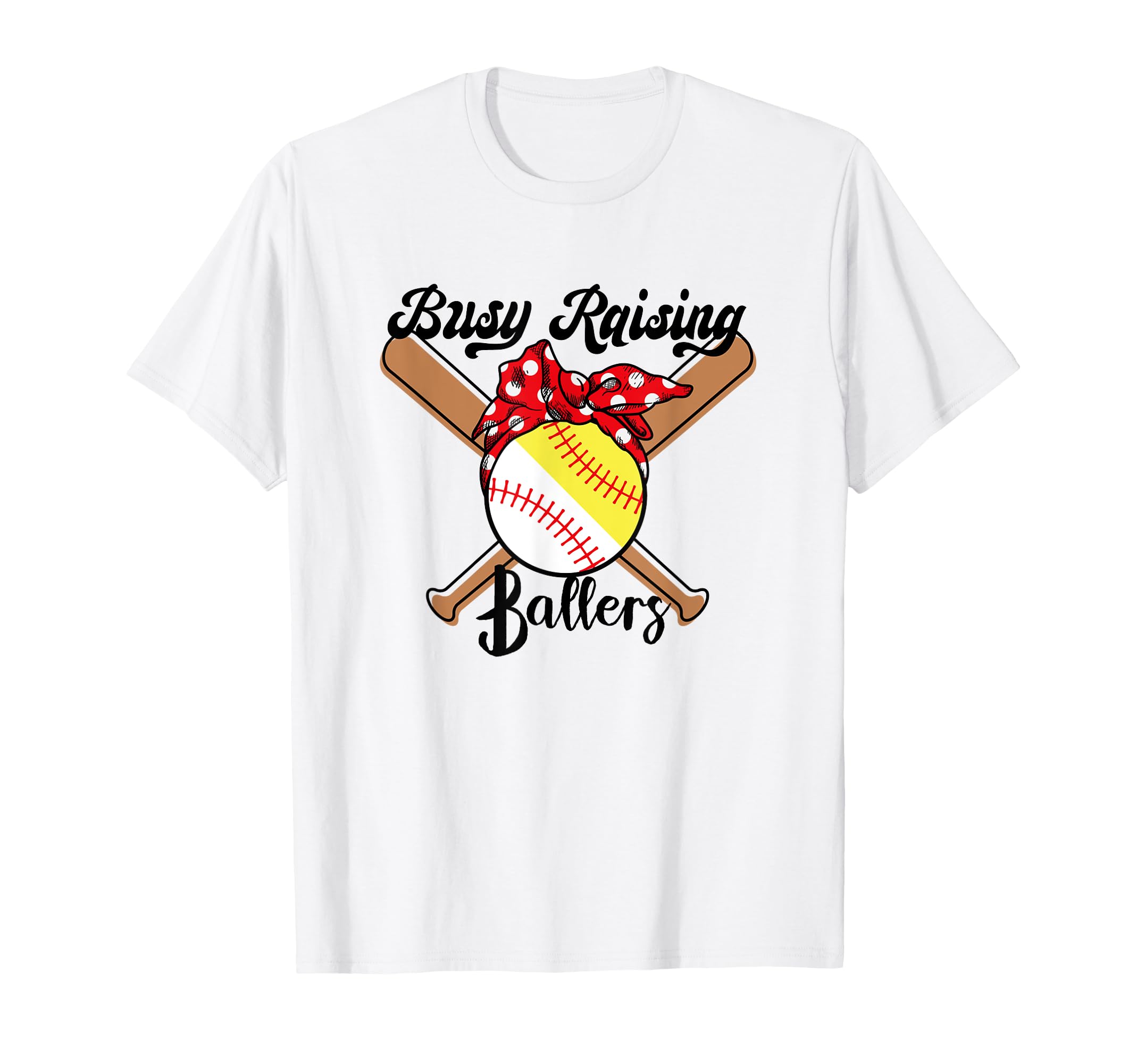 Busy Raising Ballers Funny Baseball T-Shirt - Aesthetic Graphic for Adults - T-Shirt, Sweatshirt, Hoodie