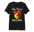 Busy Raising Ballers Funny Softball T-Shirt - Aesthetic Graphic for Adults - T-Shirt, Sweatshirt, Hoodie