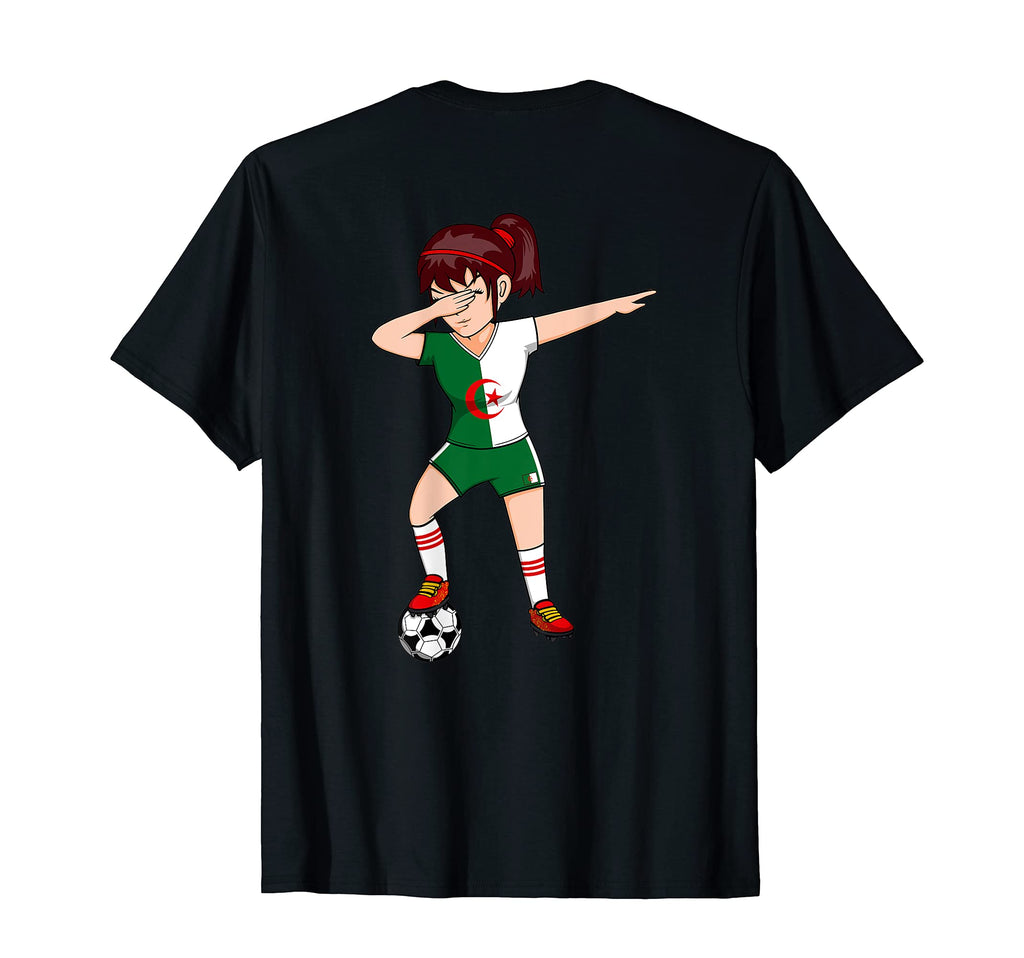 Dabbing Soccer Algeria Jersey Algerian T-Shirt - Graphic Print Unisex - T-Shirt, Sweatshirt, Hoodie