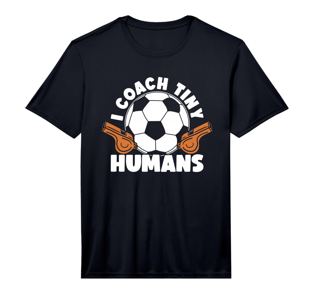 Mens Soccer Trainer I Coach Tiny T-Shirt - Custom Art Print for Adults - T-Shirt, Sweatshirt, Hoodie
