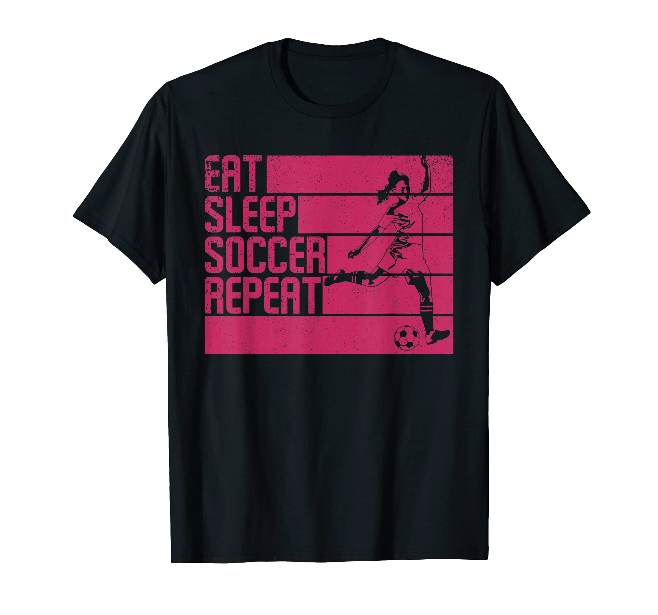 Eat Sleep Soccer Repeat Funny T-Shirt - Trendy Graphic Men Women - T-Shirt, Sweatshirt, Hoodie