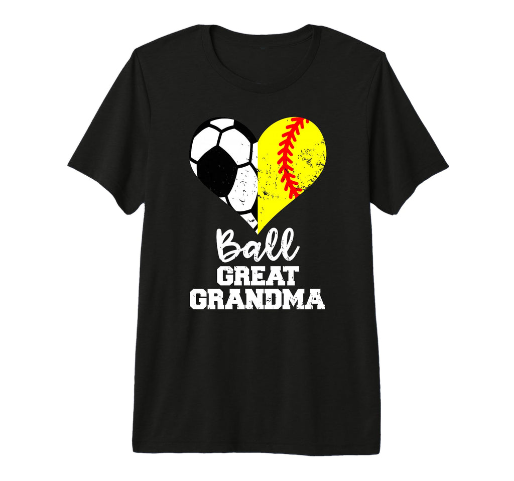 Ball Great Grandma Heart Funny Soccer T-Shirt - Custom Art Print Unisex - T-Shirt, Sweatshirt, Hoodie