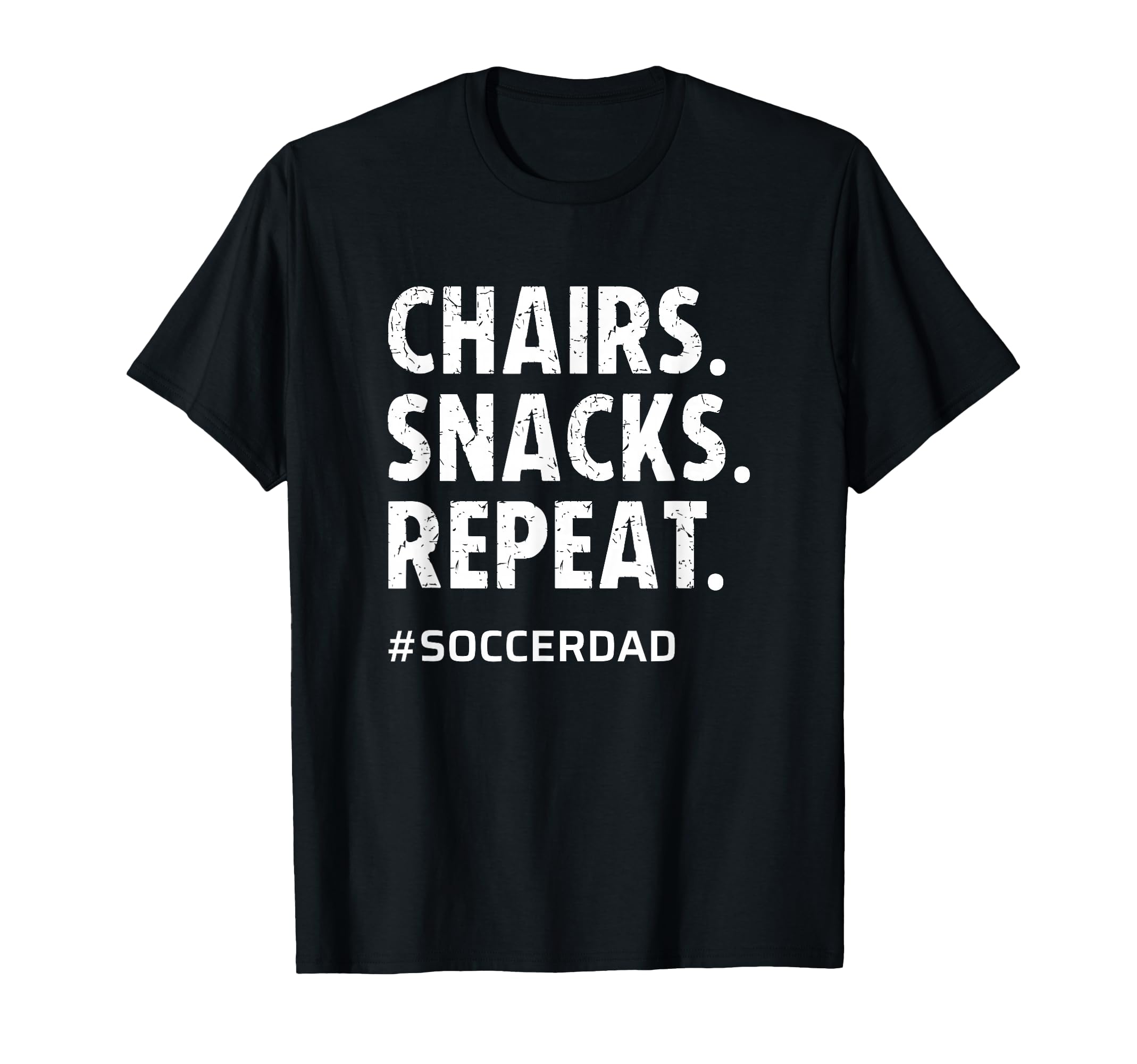 Soccer Dad Chairs Snacks Repeat Funny T-Shirt - Trendy Graphic for Adults - T-Shirt, Sweatshirt, Hoodie