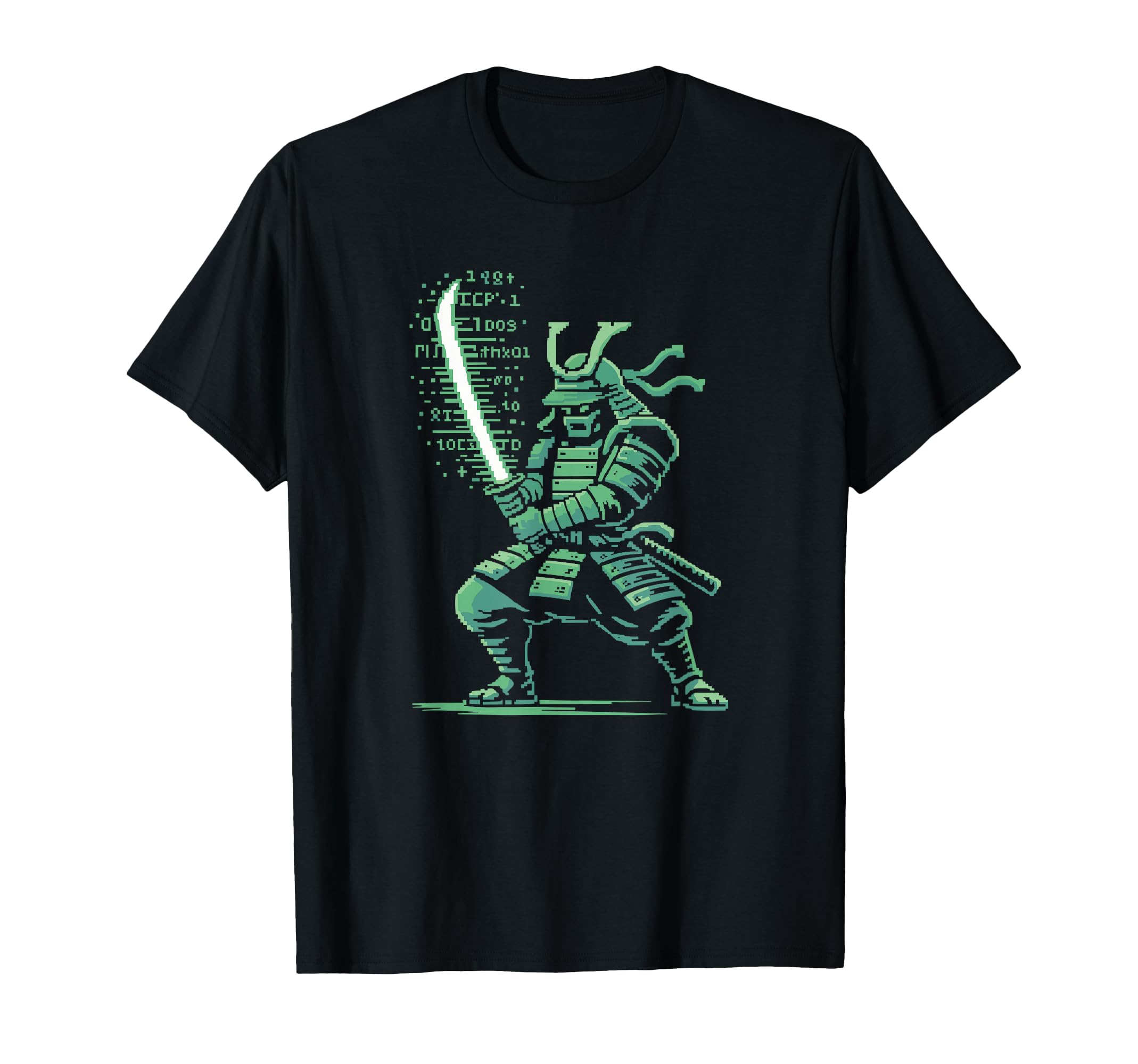 Pixel Samurai Warrior Arcade Gamer T-Shirt - Custom Art Print for Adults - T-Shirt, Sweatshirt, Hoodie