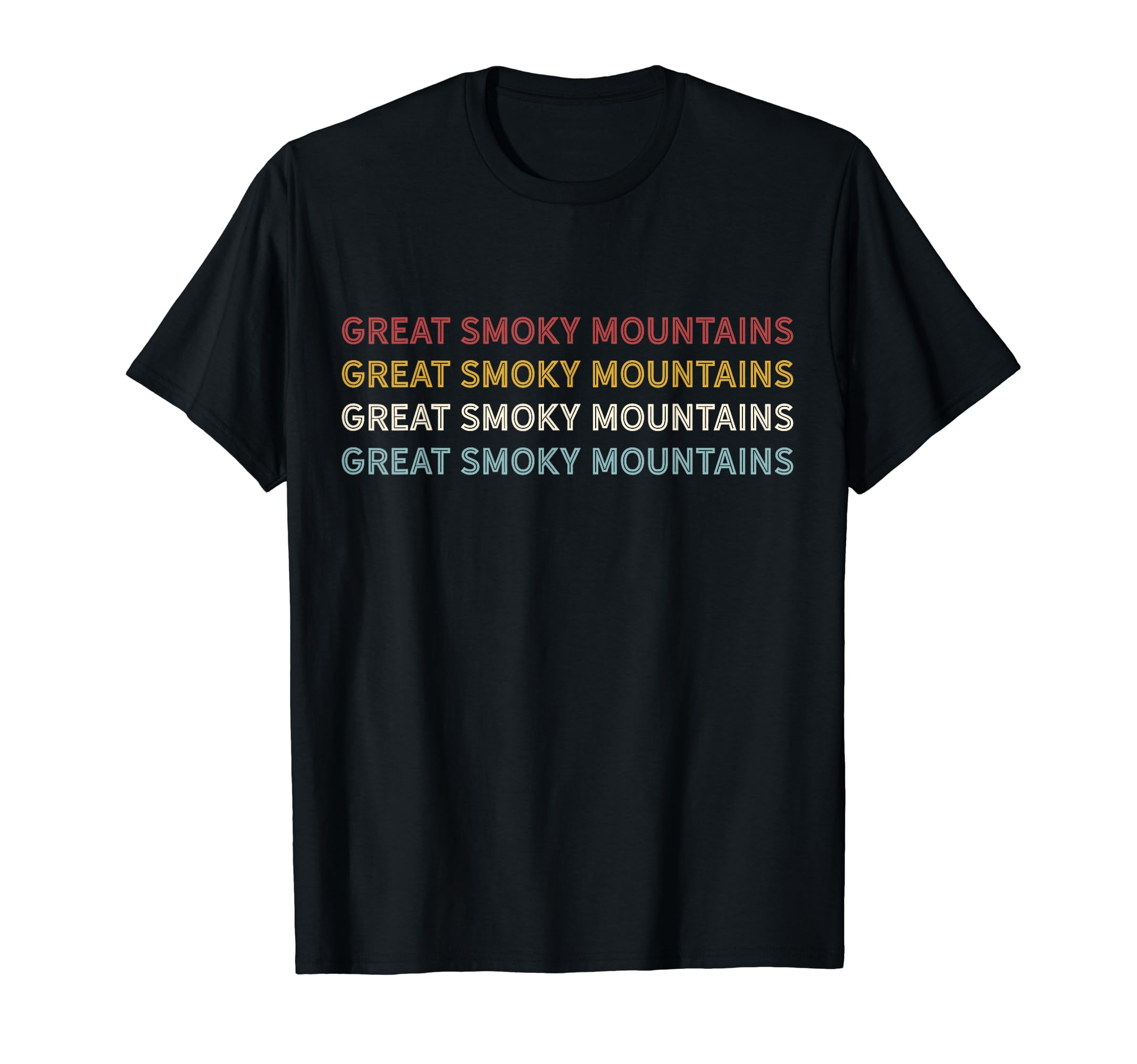 70S Usa Great Smoky Mountains National Park T-Shirt - Trendy Graphic Unisex - T-Shirt, Sweatshirt, Hoodie