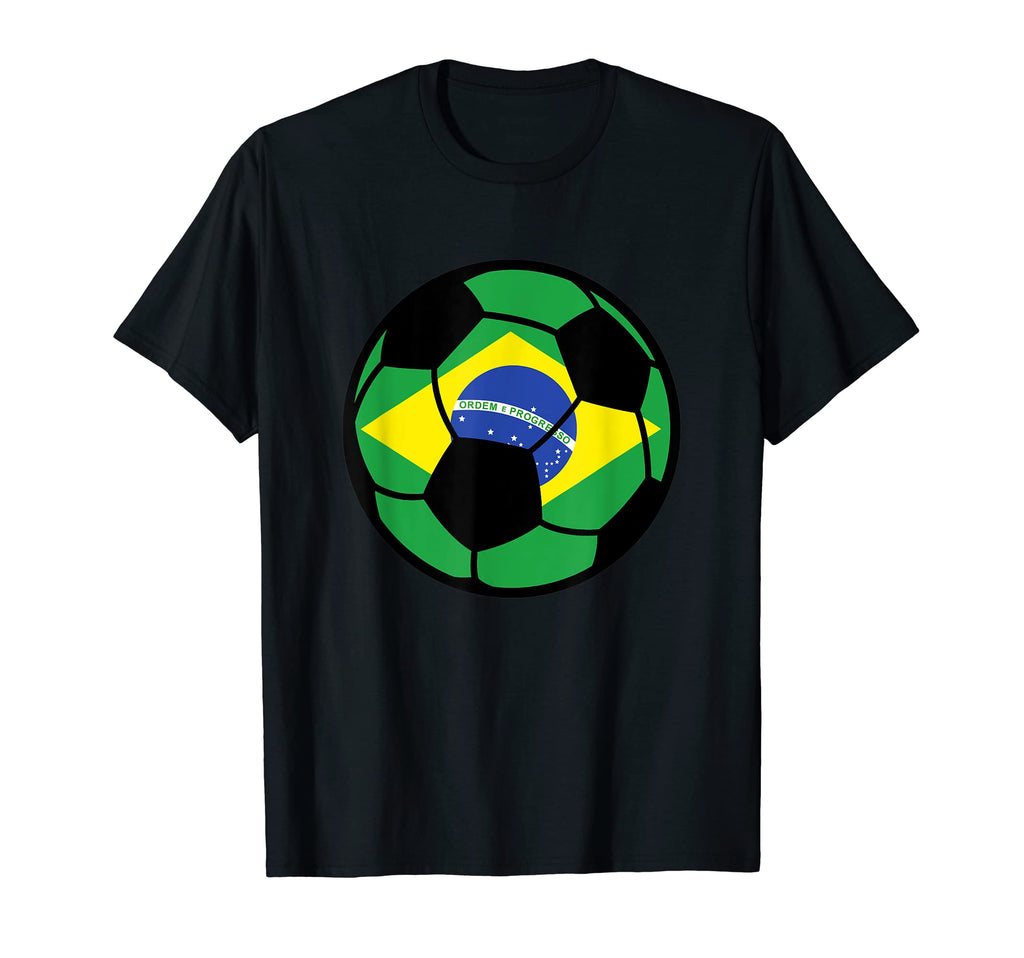 Brazil Flag Soccer Fans Football T-Shirt - Unique Graphic for Adults - T-Shirt, Sweatshirt, Hoodie
