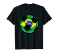 Brazil Flag Soccer Fans Football T-Shirt - Unique Graphic for Adults - T-Shirt, Sweatshirt, Hoodie