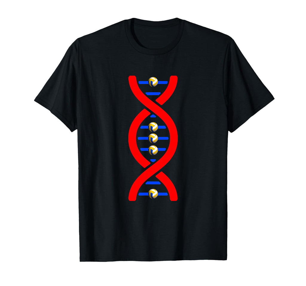 Volleyball Dna Soccer Sport Lover T-Shirt - Custom Art Print Unisex - T-Shirt, Sweatshirt, Hoodie