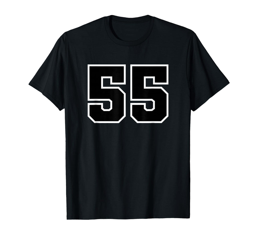 Sport Team Number 55 T-Shirt - Minimalist Print for Adults - T-Shirt, Sweatshirt, Hoodie