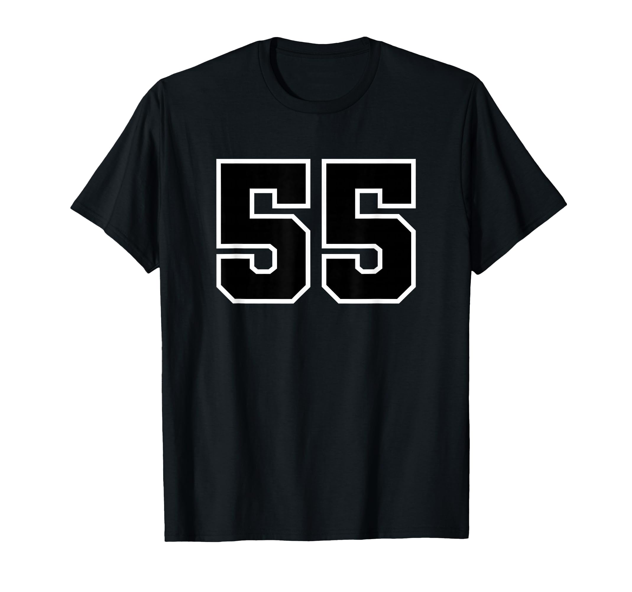 Sport Team Number 55 T-Shirt - Minimalist Print for Adults - T-Shirt, Sweatshirt, Hoodie