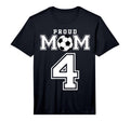 Number 4 Custom Proud Football T-Shirt - Casual Everyday Wear for Adults - T-Shirt, Sweatshirt, Hoodie