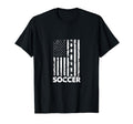 American Flag Soccer Rustic T-Shirt - Novelty Apparel for Adults - T-Shirt, Sweatshirt, Hoodie