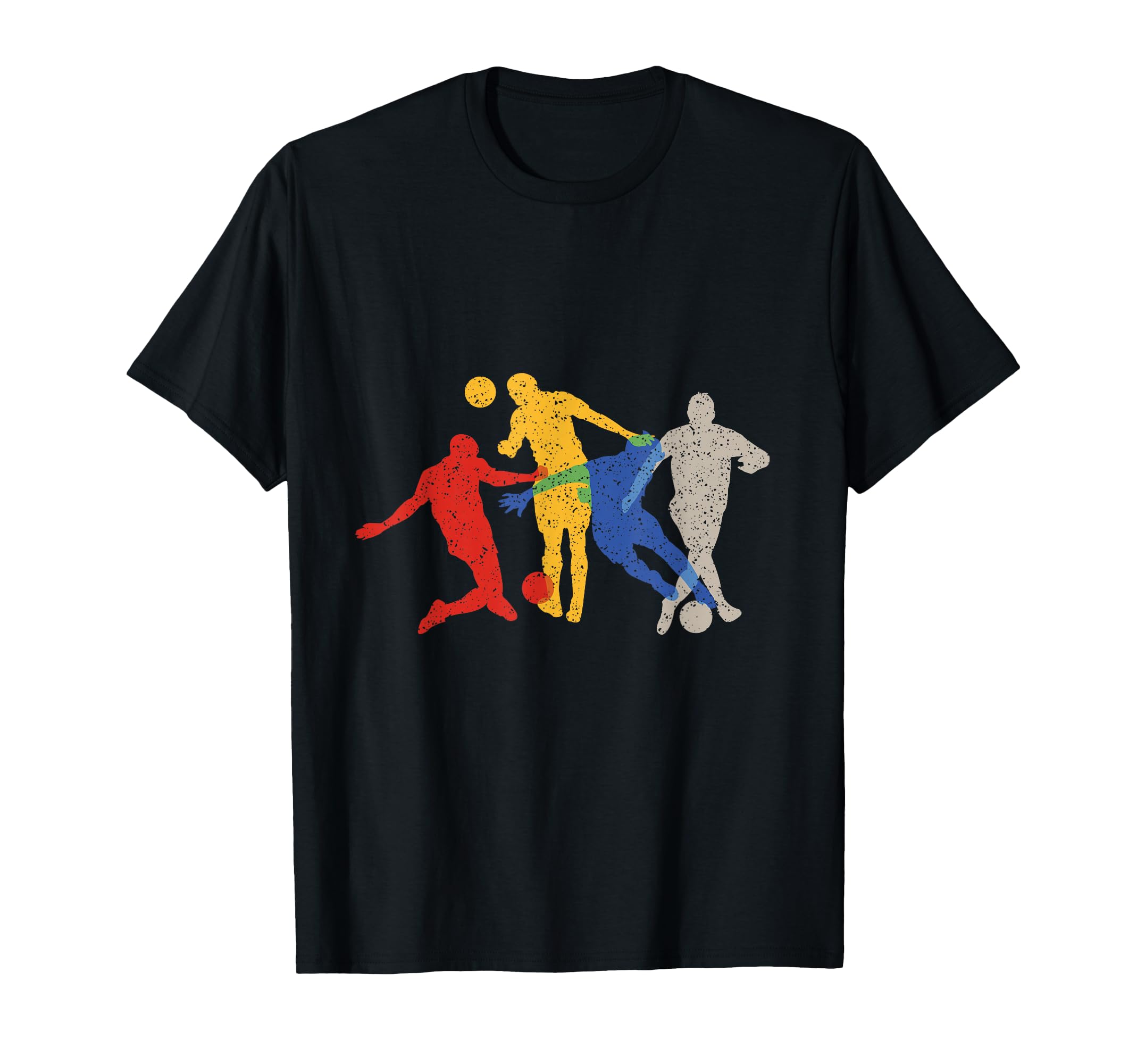 Soccer Players Silhouettes Soccer T-Shirt - Trendy Graphic for Adults - T-Shirt, Sweatshirt, Hoodie