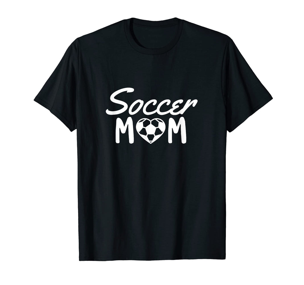 Heart Soccer Team Mom T-Shirt - Novelty Apparel for Adults - T-Shirt, Sweatshirt, Hoodie