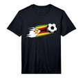 Mens Zimbabwe Flag Zimbabwe Soccer T-Shirt - Custom Art Print Men Women - T-Shirt, Sweatshirt, Hoodie